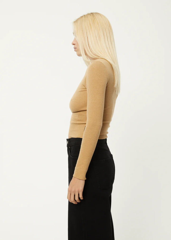 PEONY HEMP RIB LS TOP