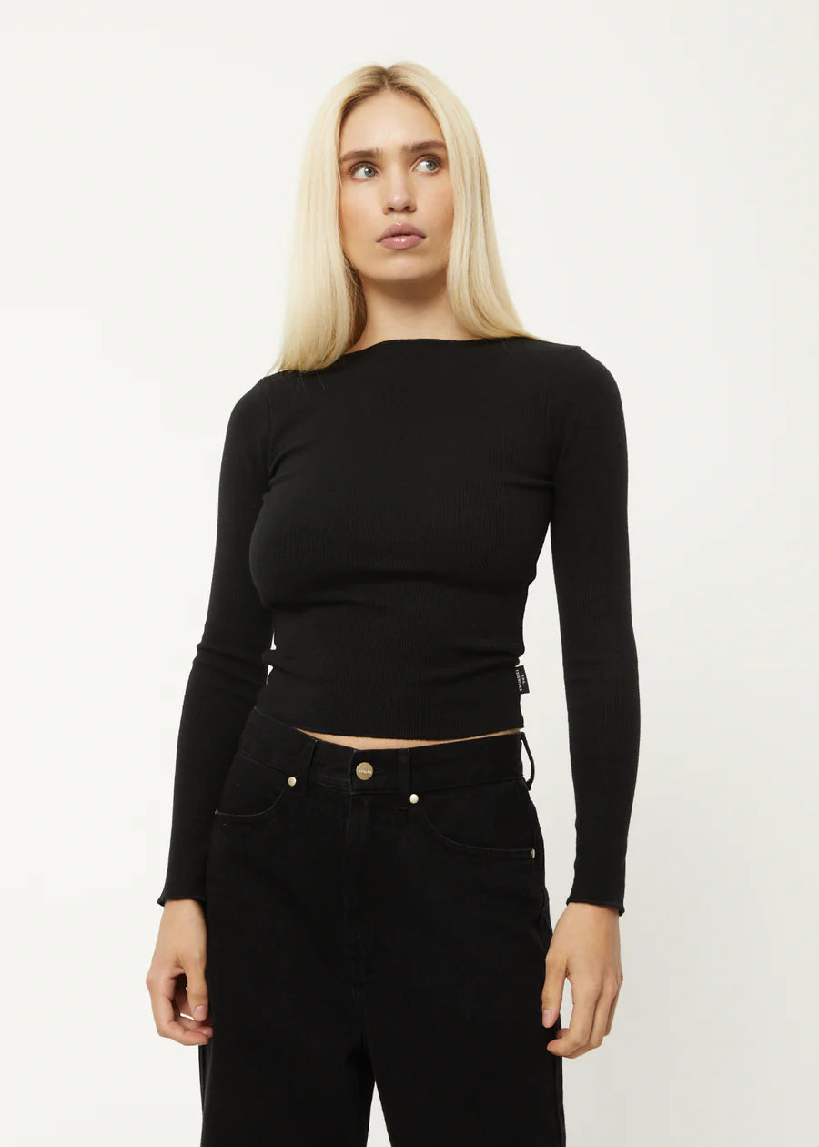 PEONY HEMP RIB LS TOP