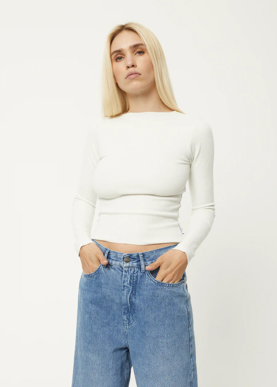 PEONY HEMP RIB LS TOP